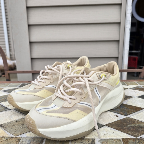 Zara Shoes - Stylish Beige Women's Sneakers